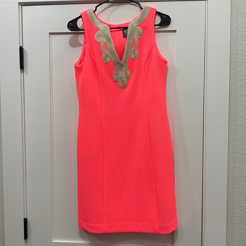 Hot pink dress